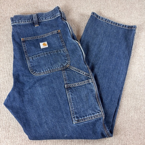 Carhartt Other - Carhartt Loose Fit Carpenter Jeans Blue Denim BD4941-M Mens 36x32